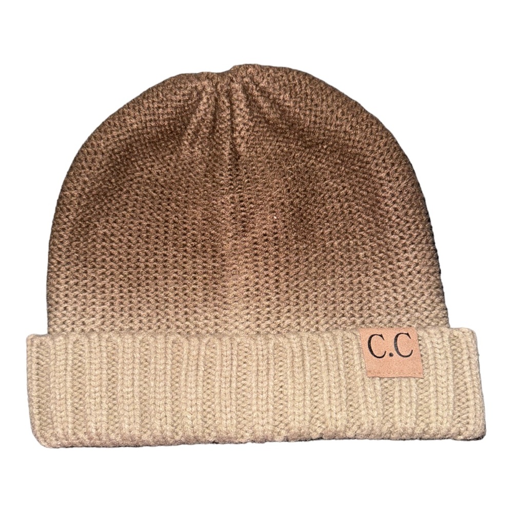 C.C Brown and Tan Ombré Beanie